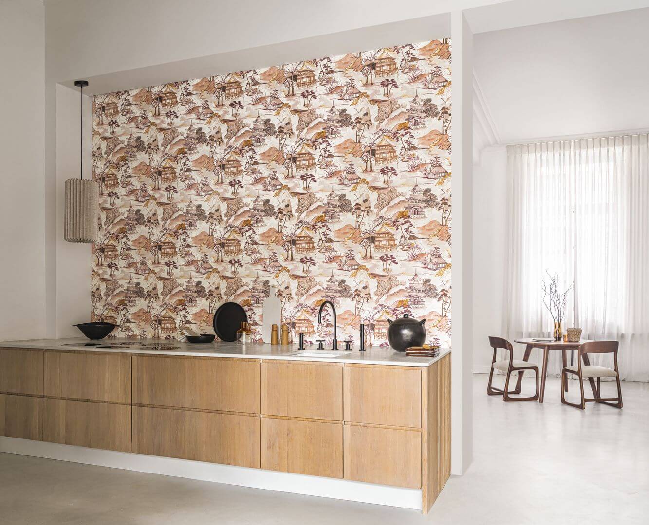 Tapeta w stylu japońskim Casamance 75310202 Nara Archipel