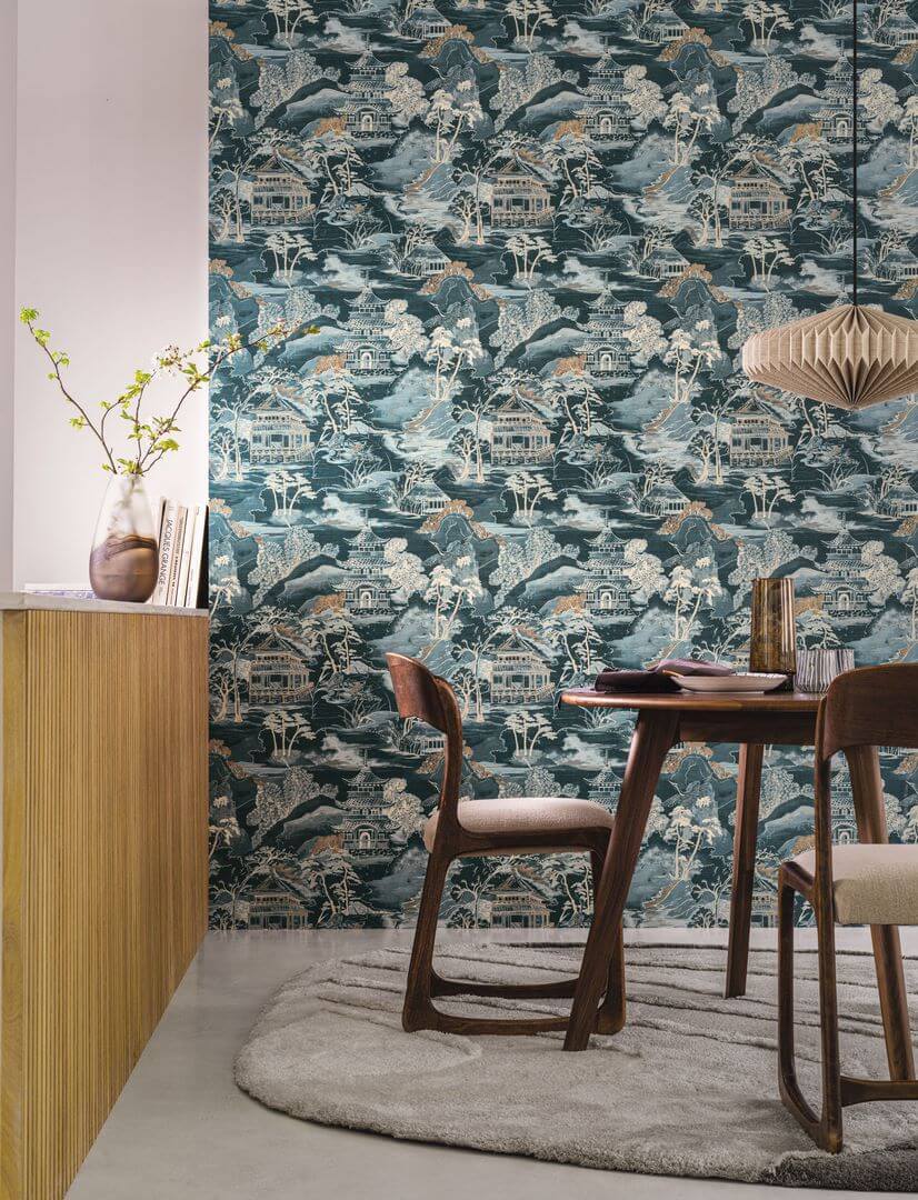 Tapeta w stylu japońskim Casamance 75310508 Nara Archipel