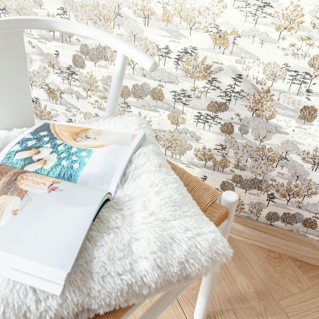 Tapeta roślinna Caselio NGR103047954 Jardin D'Olinda Nos Gravures