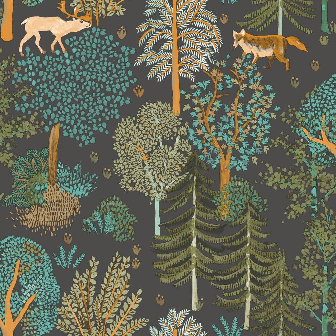 Tapeta w leśne zwierzęta Caselio FRT102937940 Ballad La Foret