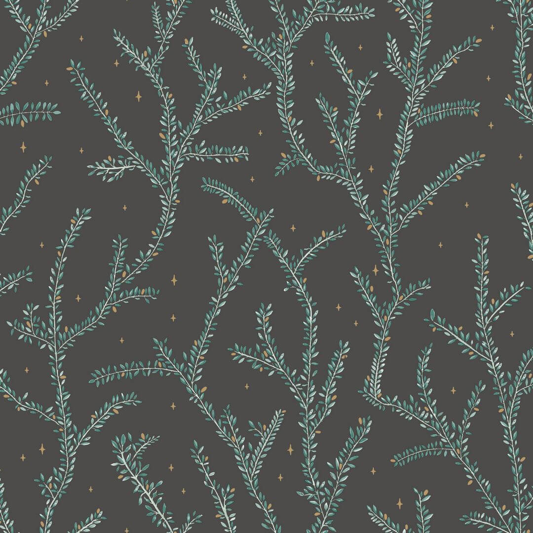Tapeta roślinna Caselio FRT102947983 Little Woods La Foret