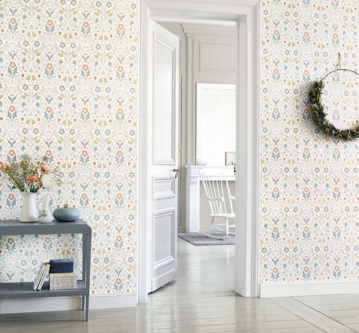 Tapeta Roślinny Ornament Casadeco ARCR86336406 Archibald Arts & Crafts