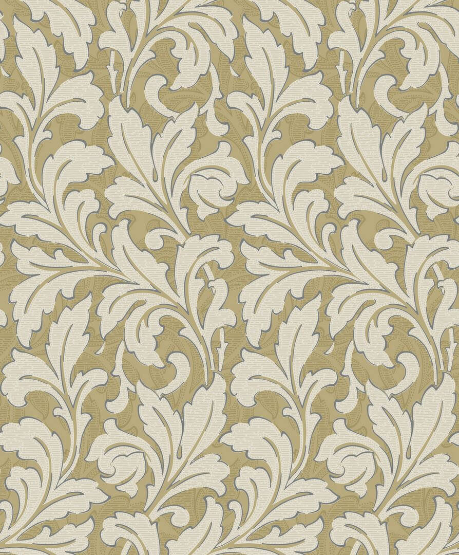 Tapeta Liście Akantu Casadeco ARCR86361206 Acanthe Arts & Crafts