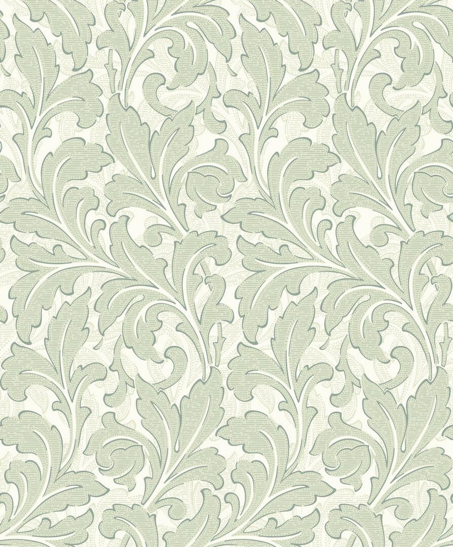 Tapeta Liście Akantu Casadeco ARCR86367114 Acanthe Arts & Crafts