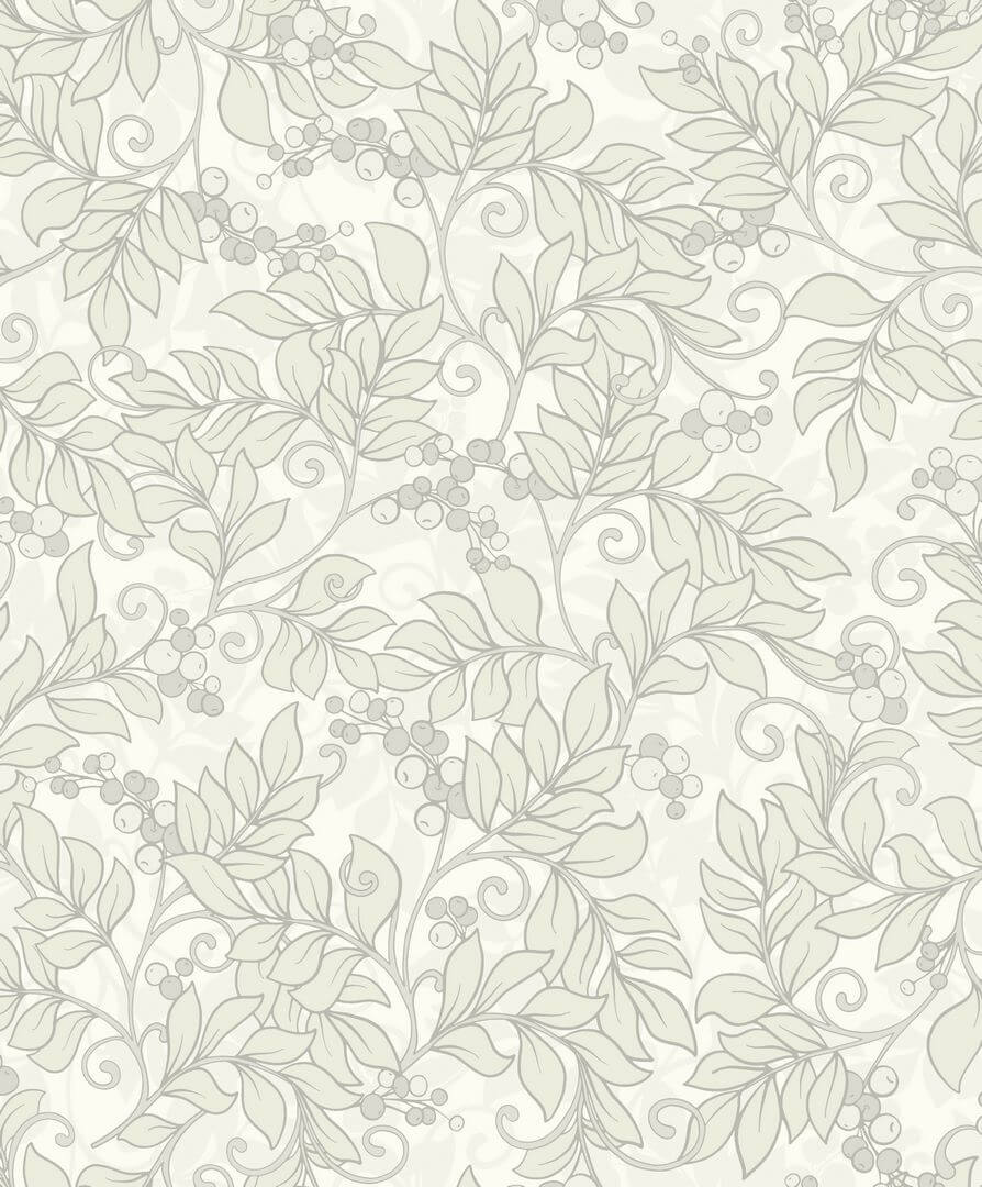 Tapeta w stylu vintage Casadeco ARCR86370109 Roślinna Symphorine Arts & Crafts