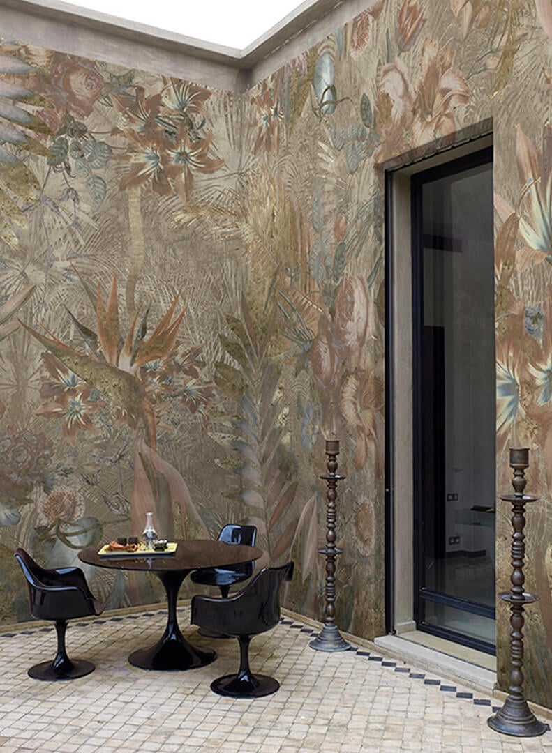 Tapeta z roślinnym wzorem Muance MU13014 Magari Amber