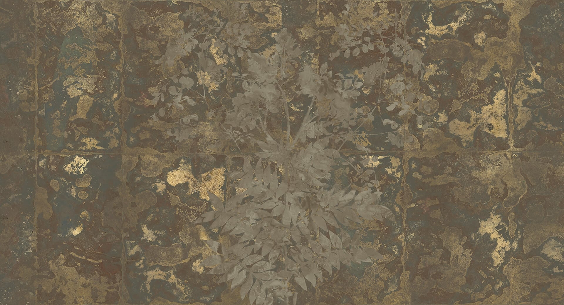 Tapeta Nowoczesna Muance MU13039 Patina Gold Amber