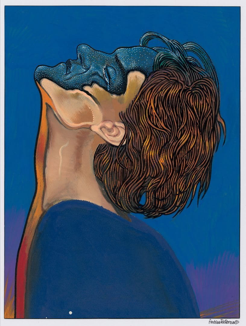 Fototapeta Twarz 75756-3 Campofame Solo Disegno Andrea Pazienza
