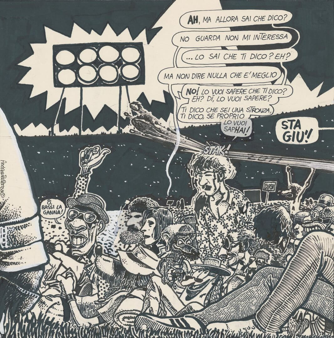 Fototapeta jak komiks 75758-1 Pentothal Originale Andrea Pazienza