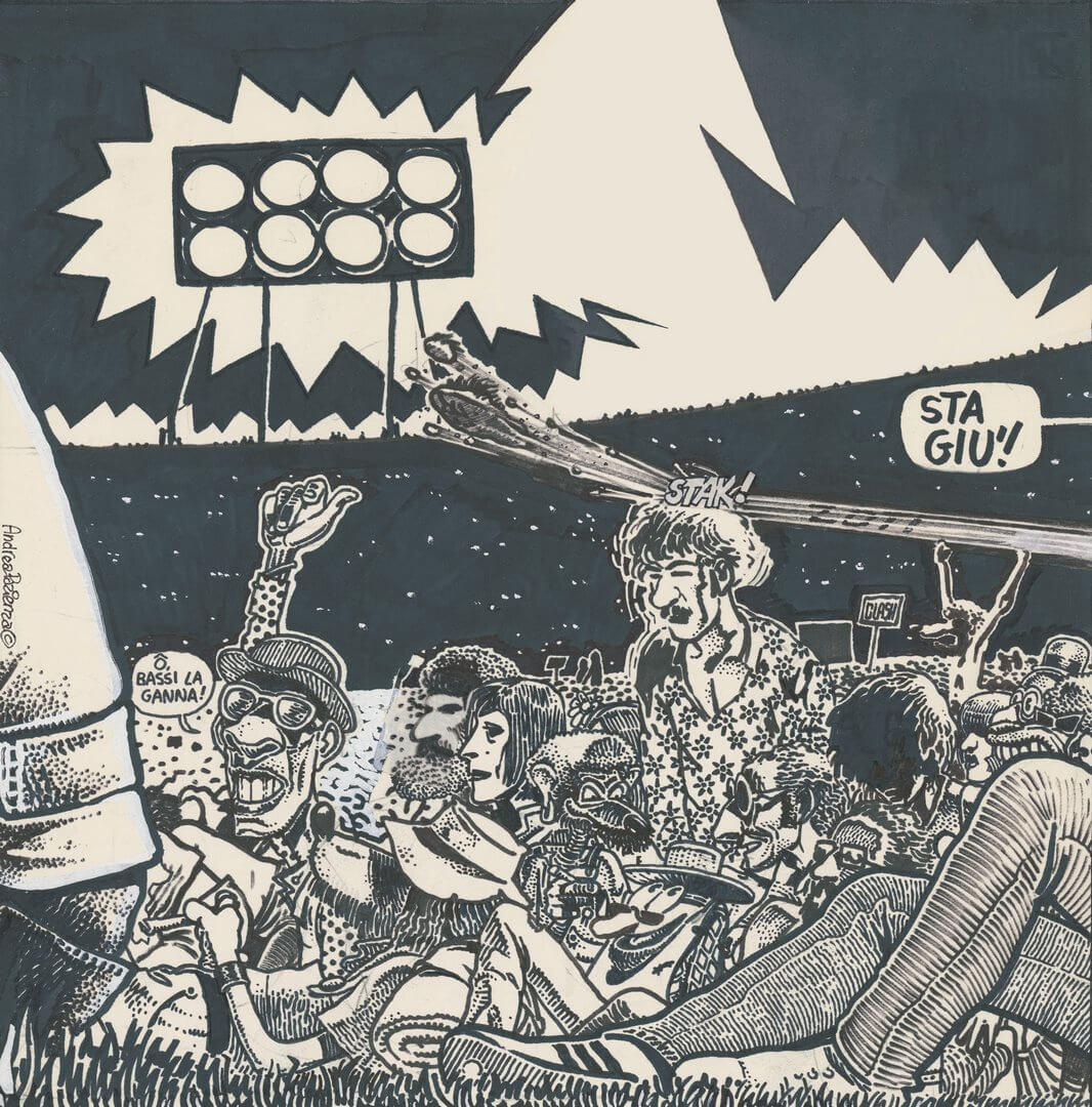 Fototapeta jak komiks 75758-2 Pentothal Stai Giu Andrea Pazienza