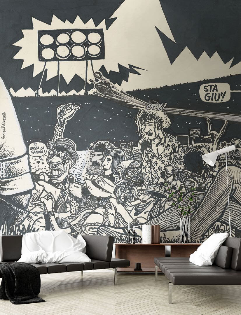 Fototapeta jak komiks 75758-2 Pentothal Stai Giu Andrea Pazienza