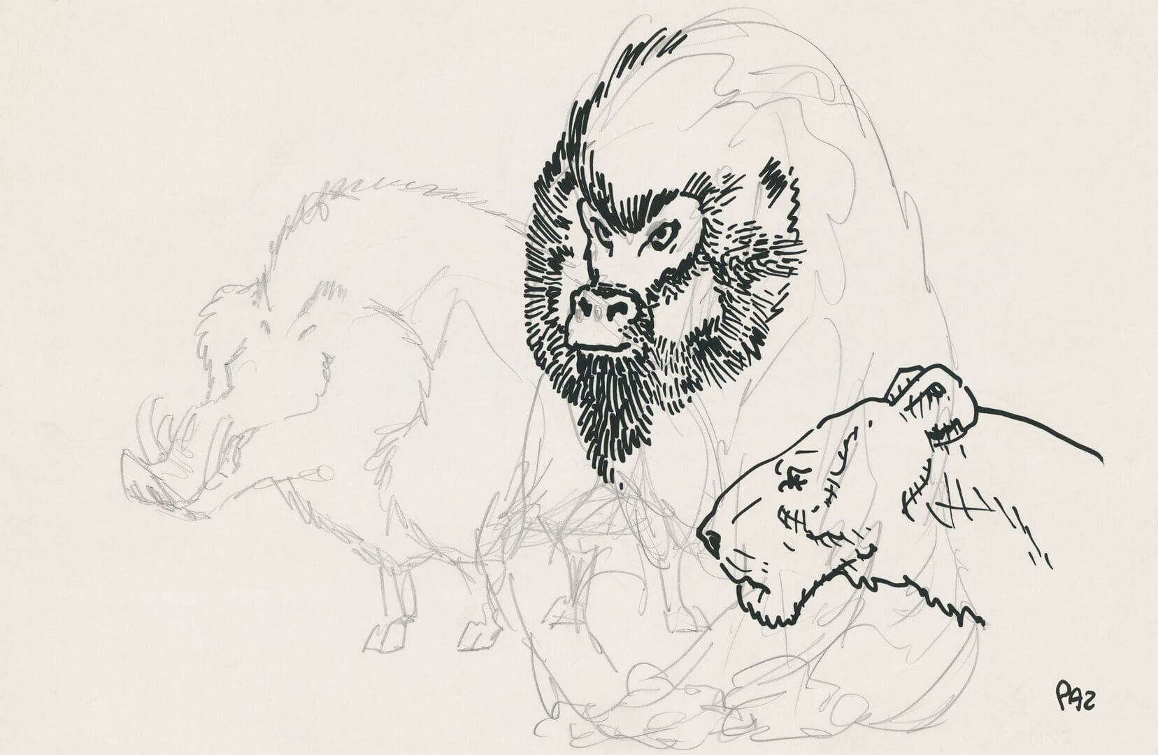 Fototapeta zwierzęta 75761-1 Bestiario WHITE Andrea Pazienza