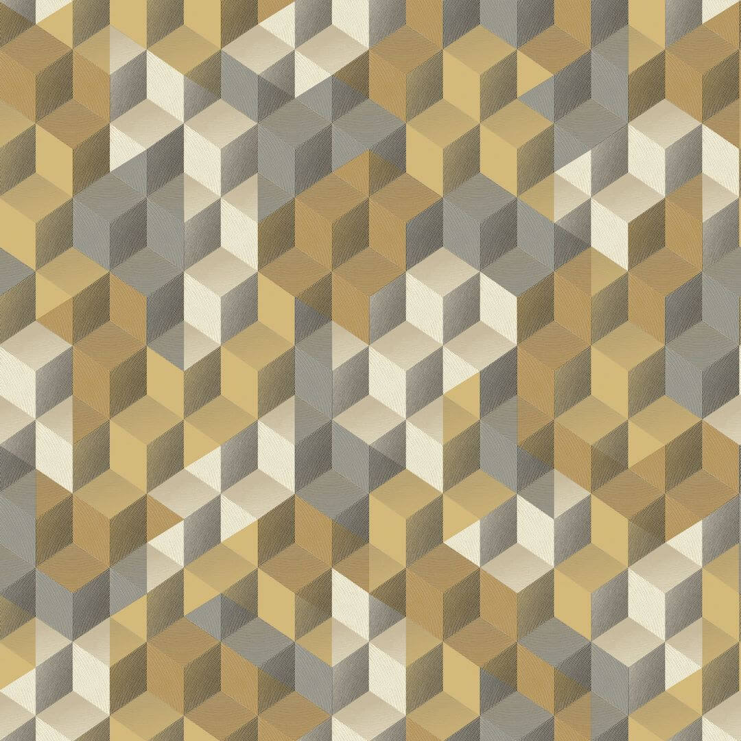 Tapeta Geometryczna 3D Casadeco PERP86482422 Tetrimino Perception