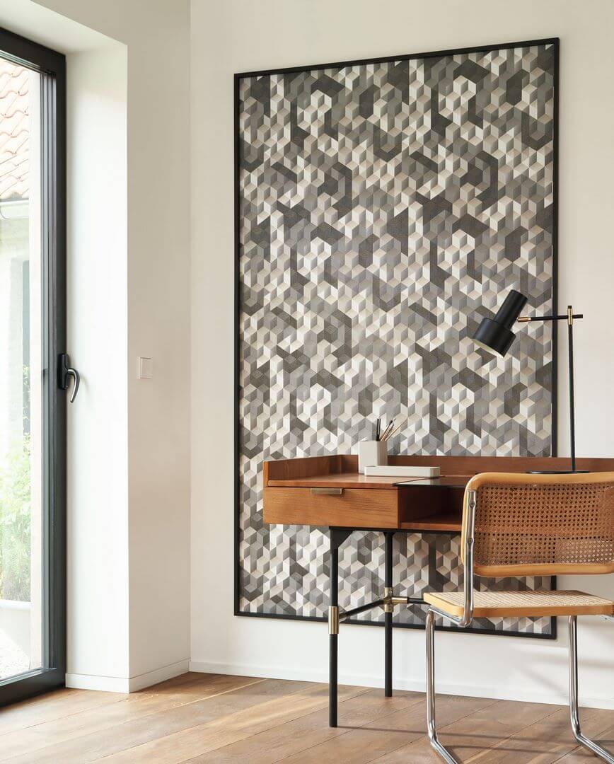 Tapeta Geometryczna 3D Casadeco PERP86482422 Tetrimino Perception