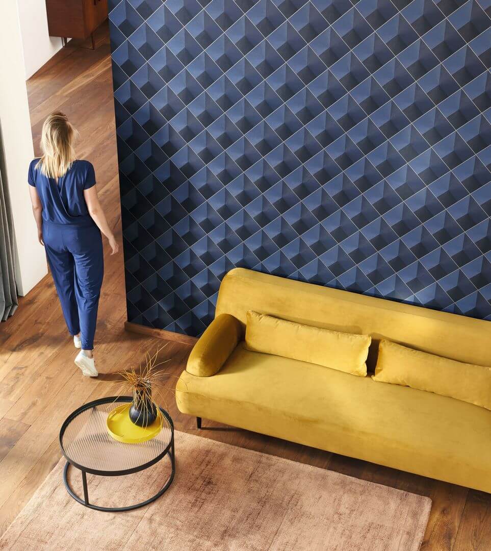 Tapeta Romby Kratownica Casadeco PERP86517217 Losange Perception