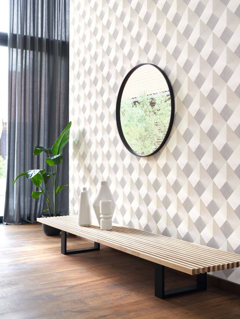 Tapeta Romby Kratownica Casadeco PERP86517217 Losange Perception