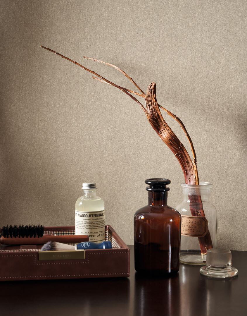 Tapeta jak zamszowa skóra Casadeco LEAT87153116 Suedine Leathers