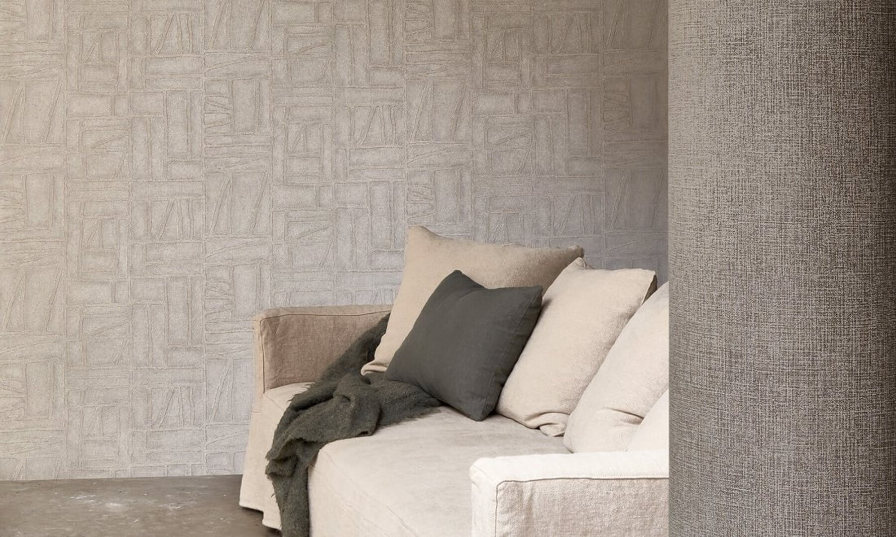 Tapeta z geometrycznym wzorem Arte 57544 Bojagi Costura Essentials