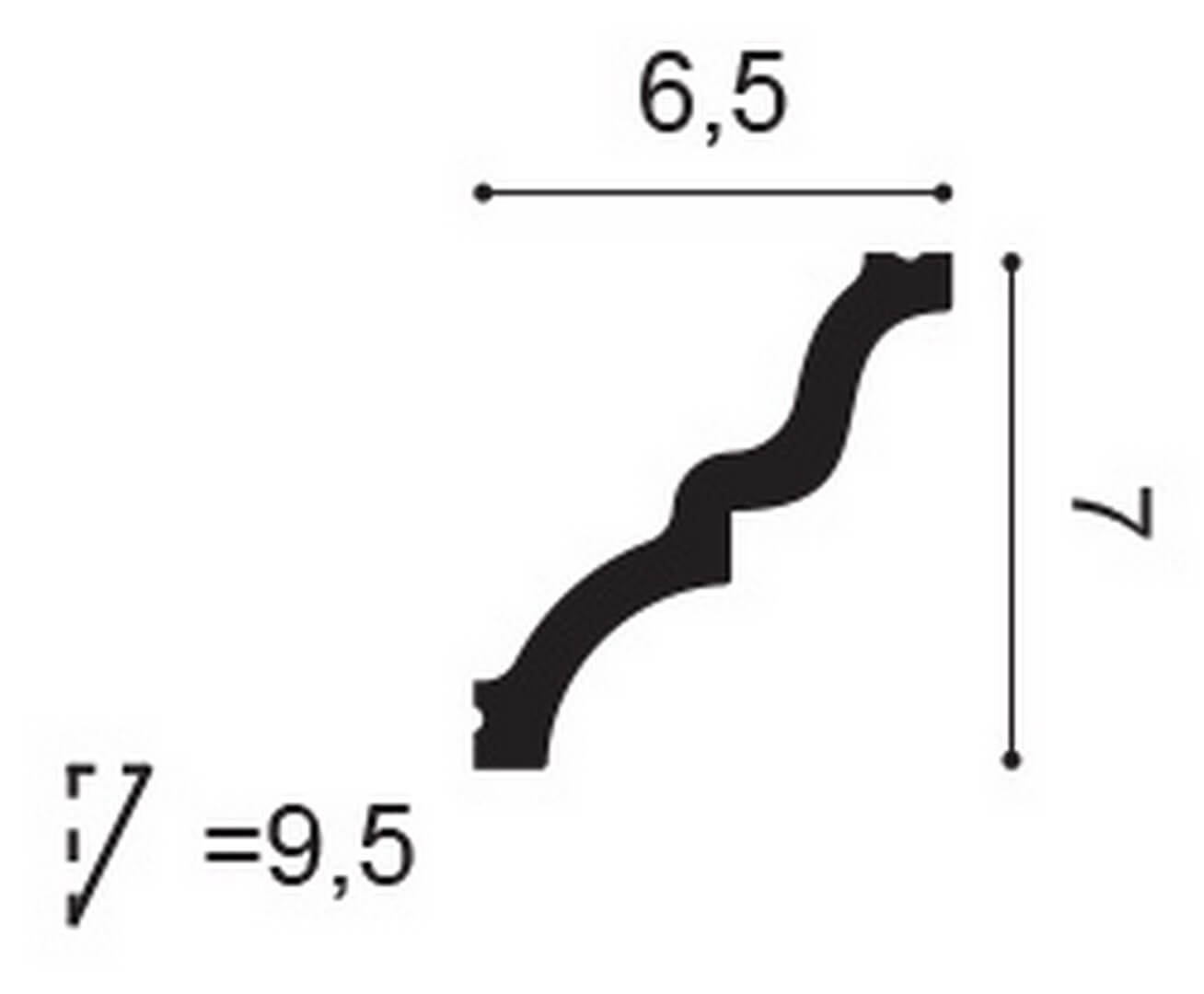 Listwa sufitowa C325 Orac Decor wys. 6,5cm