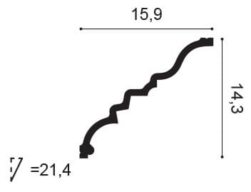Listwa sufitowa C327 Orac Decor wys. 15,9cm