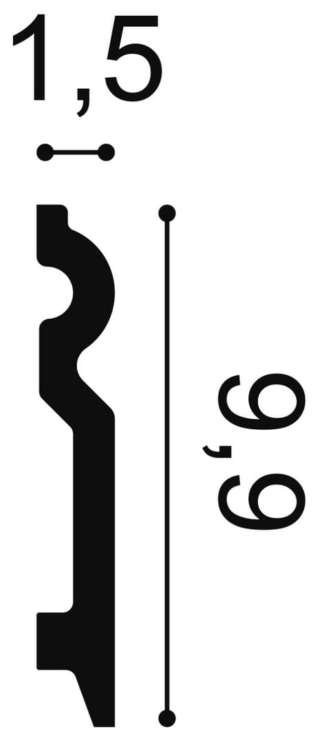 Listwa podłogowa SX137 Orac Decor wys. 9,9cm