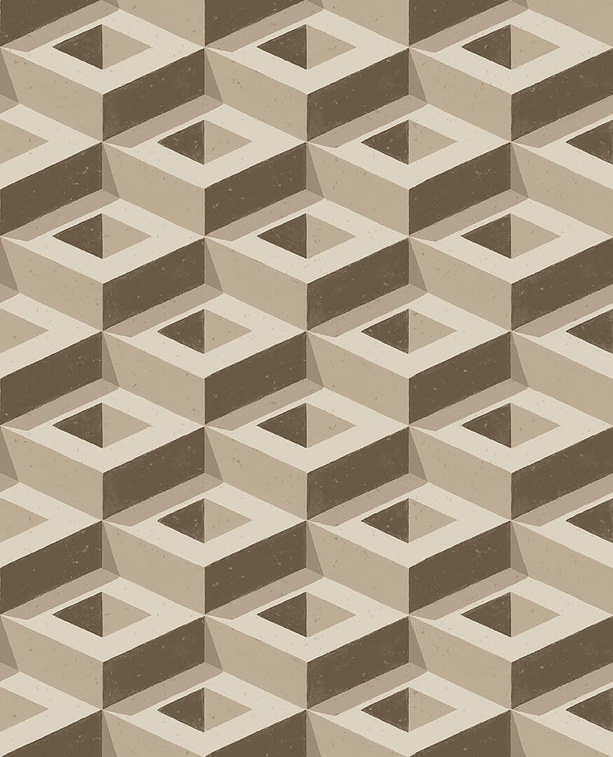 Mural geometryczny 3D Boras Tapeter Boxes 2280 Treasured