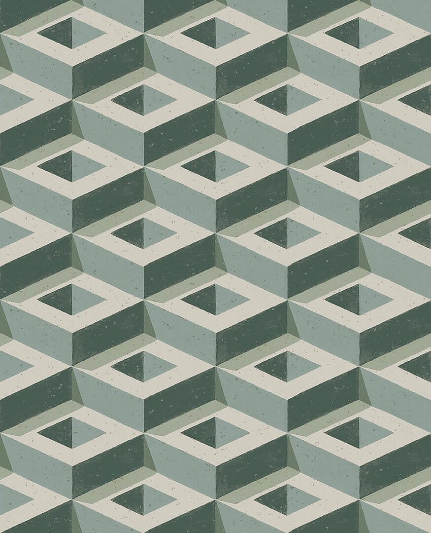 Mural geometryczny 3D Boras Tapeter Boxes 2281 Treasured