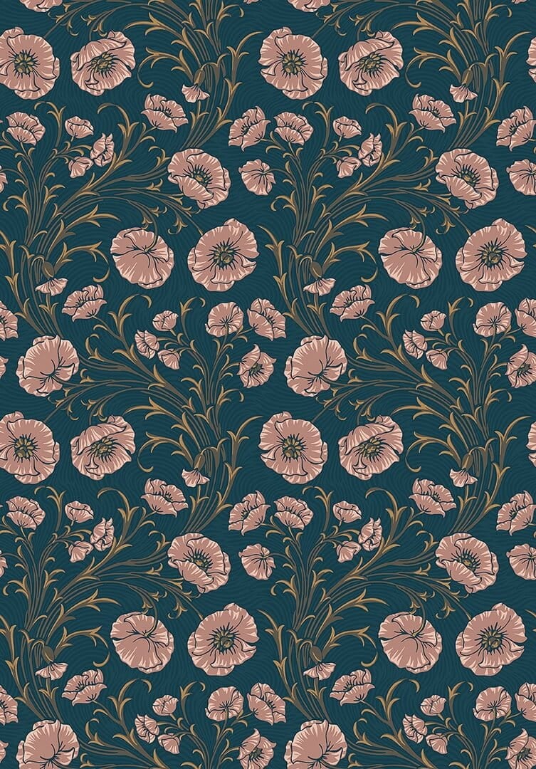 Tapeta w kwiaty Boras Tapeter Poppy Flow 2272 Treasured
