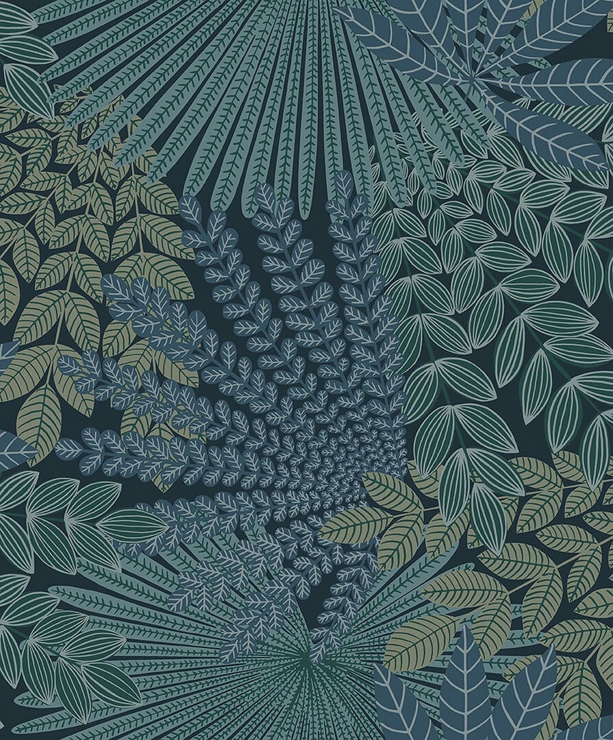 Tapeta w egzotyczne liście Boras Tapeter Velvet Leaves 2261 Treasured