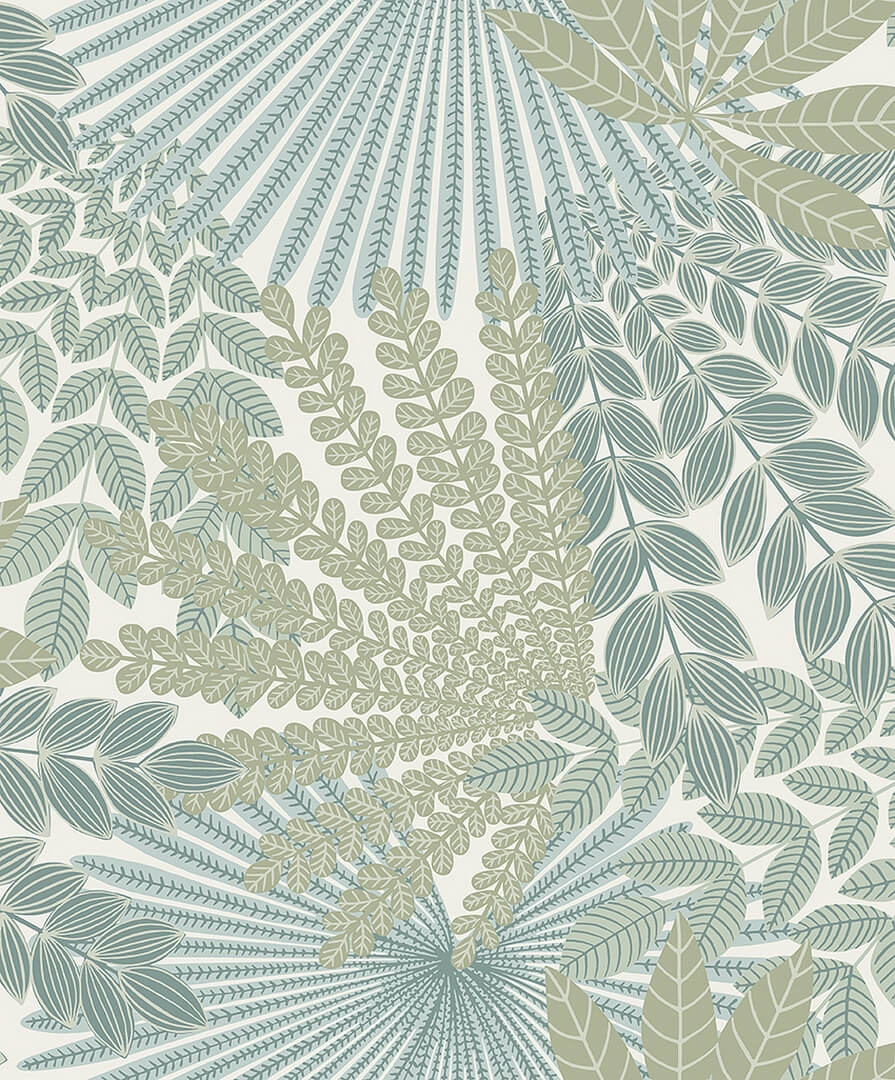 Tapeta w egzotyczne liście Boras Tapeter Velvet Leaves 2262 Treasured