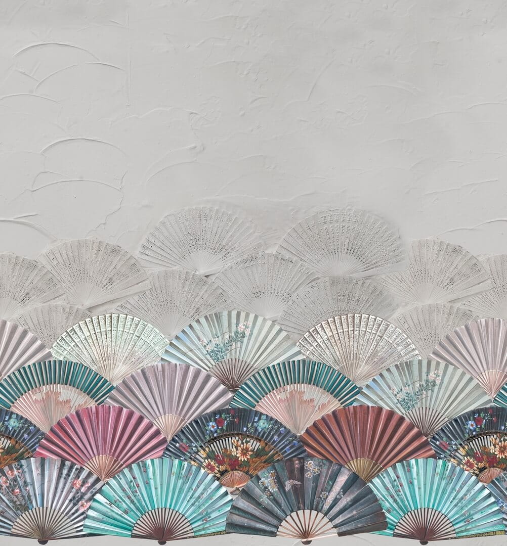 Tapeta łazienkowa w japońskim stylu Wall&Deco WET_RJ2101 Rhapsody in Japan WET SYSTEM 2021