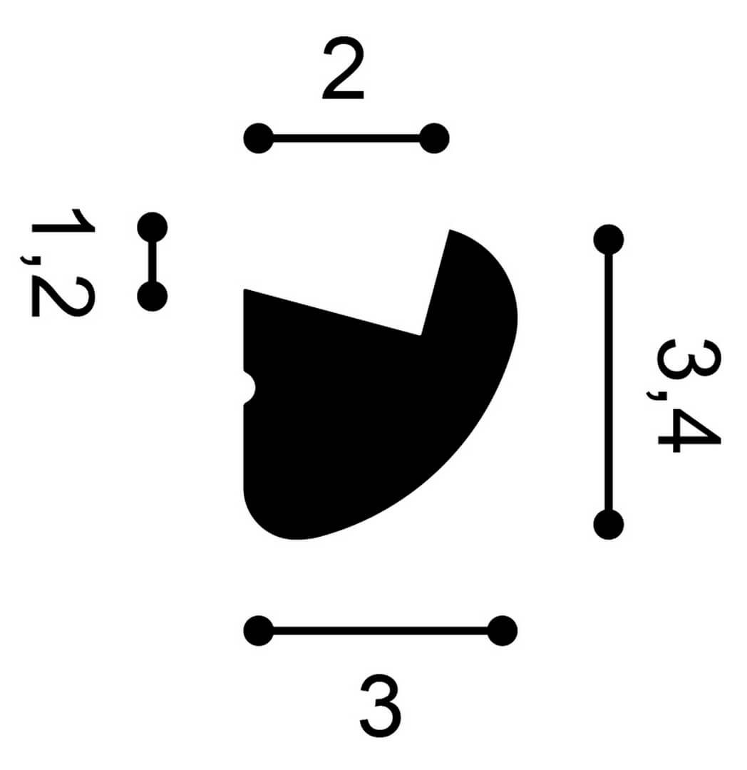 Listwa elastyczna oświetleniowa LED CX188F Flex Orac Decor wys. 3,4cm
