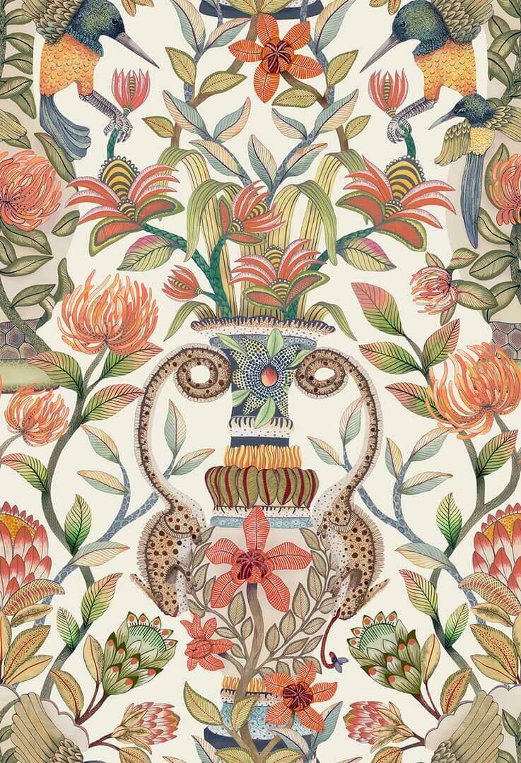 Tapeta Roślinna Cole & Son 119/10045 Protea Garden Silk Ardmore Jabula