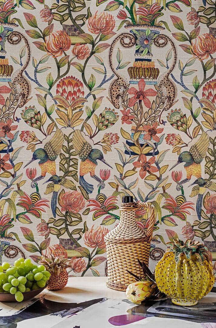 Tapeta Roślinna Cole & Son 119/10045 Protea Garden Silk Ardmore Jabula