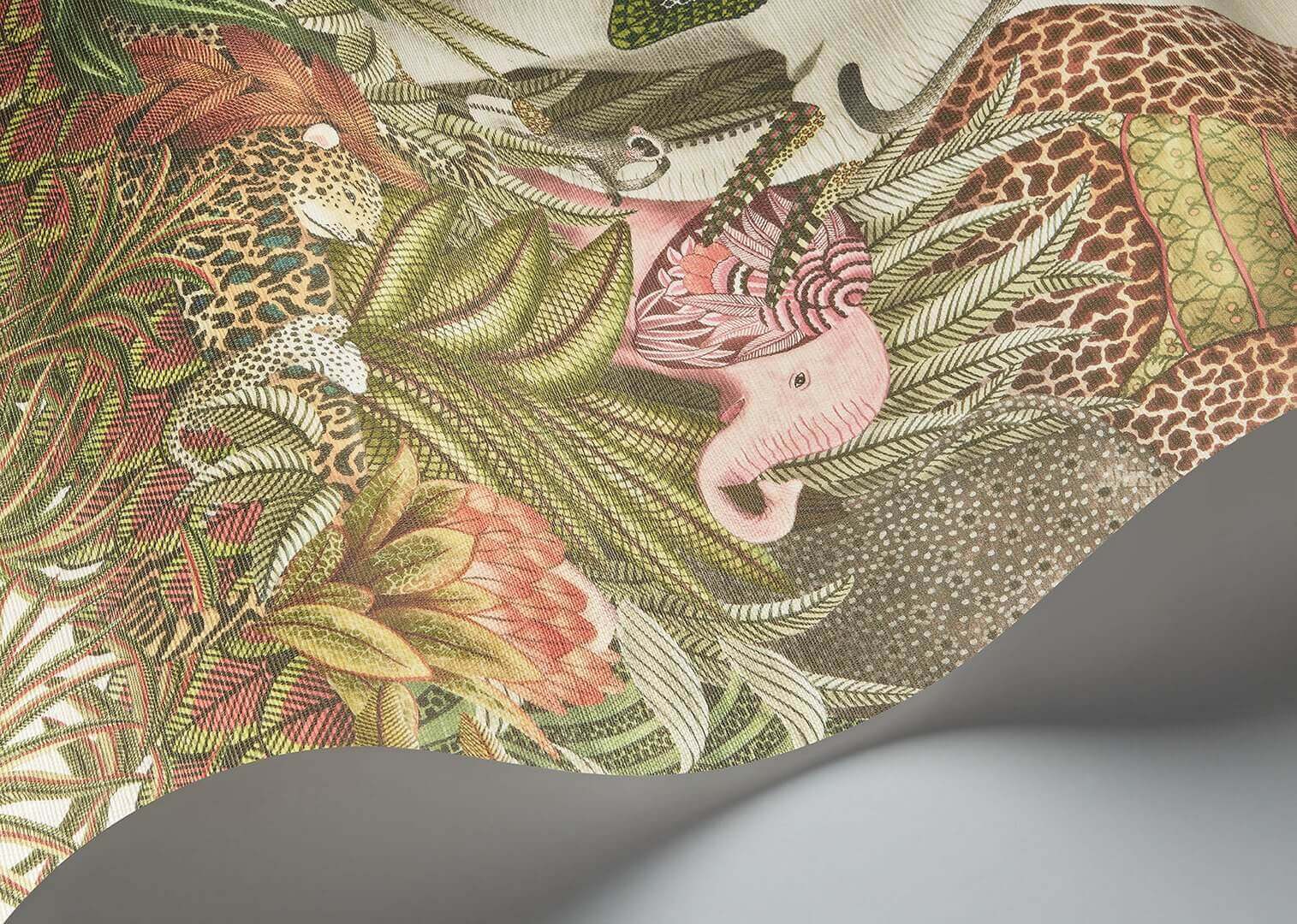 Tapeta Zwierzęta Cole & Son 119/11047 Letaba March Grasscloth Ardmore Jabula