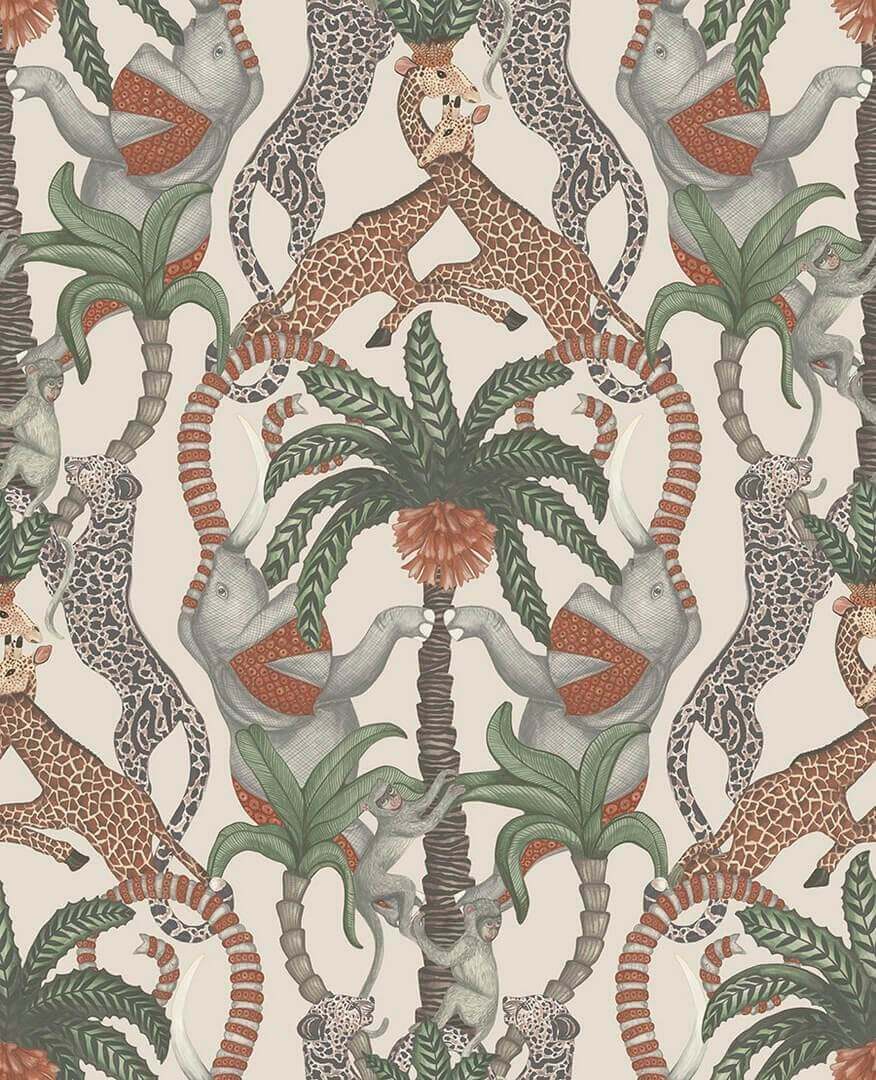 Tapeta Ornament Zwierzęta Cole & Son 119/2011 Safari Totem Ardmore Jabula