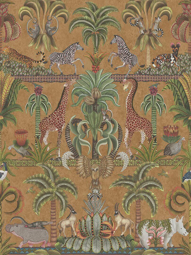 Tapeta ze zwierzętami Cole & Son 119/5025 Afrika Kingdom Ardmore Jabula