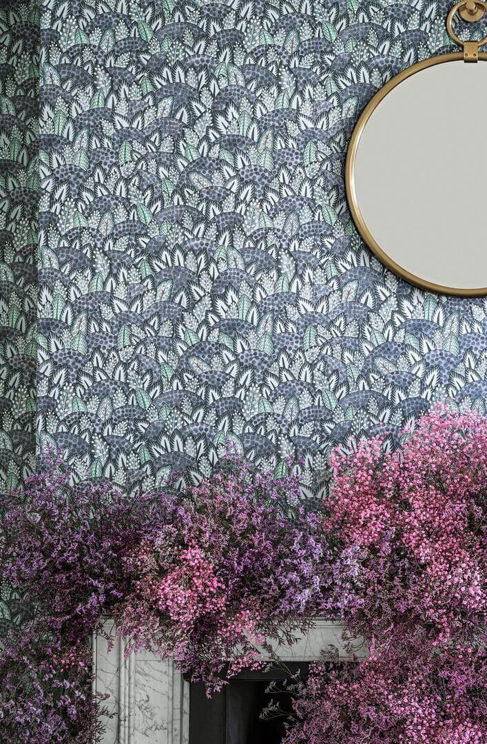 Tapeta w liście i pióra Cole & Son 119/9040 Zulu Terrain Ardmore Jabula