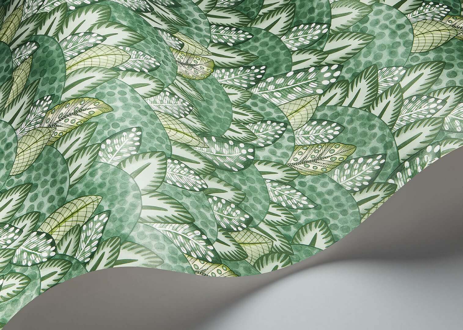 Tapeta w liście i pióra Cole & Son 119/9042 Zulu Terrain Ardmore Jabula
