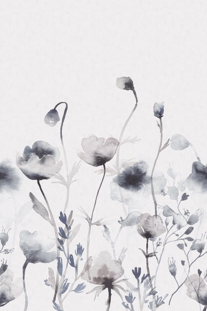 Fototapeta polne kwiaty 643-04 Morangen Indigo Blue Jordnara