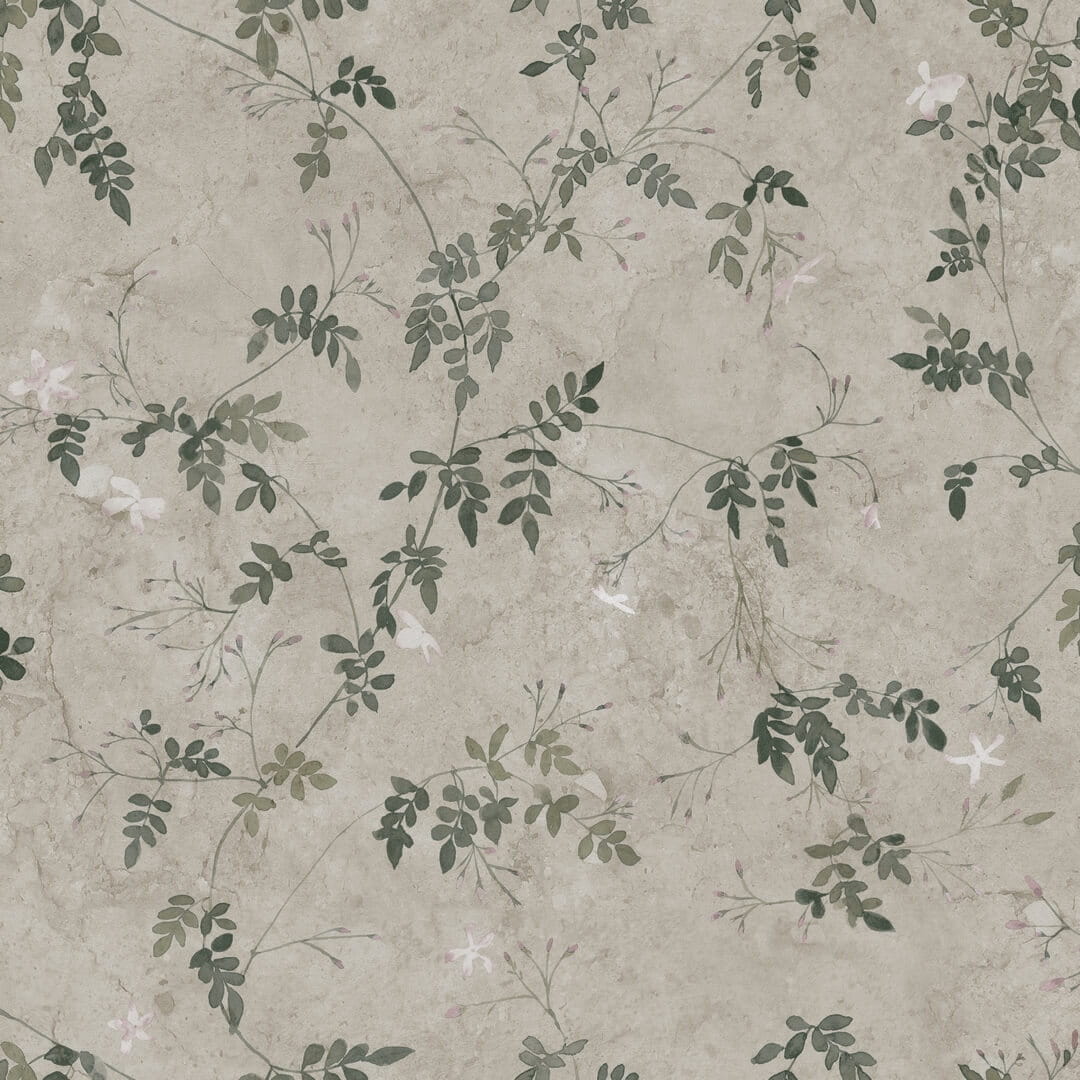 Tapeta listki Sandberg S10112 Irene Olive Green Jordnara