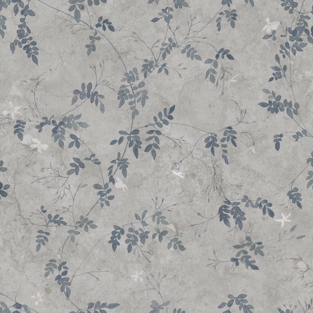 Tapeta listki Sandberg S10113 Irene Indigo Blue Jordnara