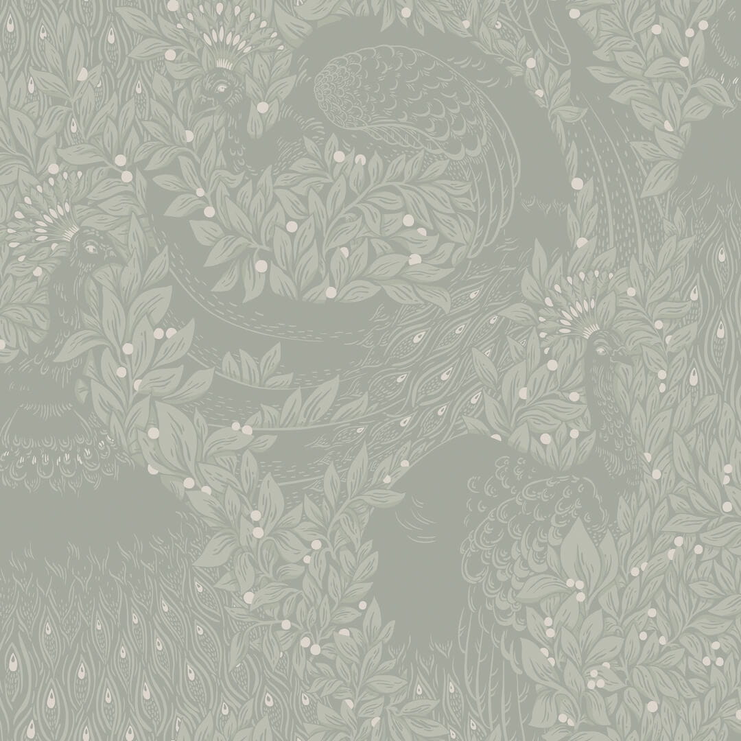 Tapeta botaniczna Sandberg S10127 Evelina Sage Green Jordnara