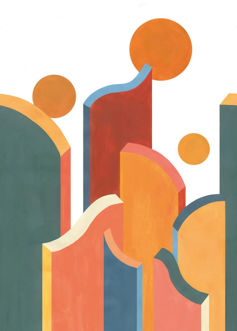 Mural geometryczna abstrakcja Caselio ARN103074562 Play Around Around