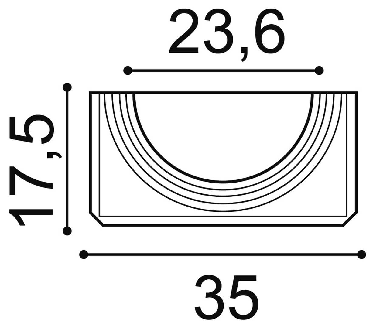 Cokół do półkolumny K1131 Orac Decor