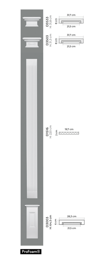 Pilaster D1516 Mardom Decor