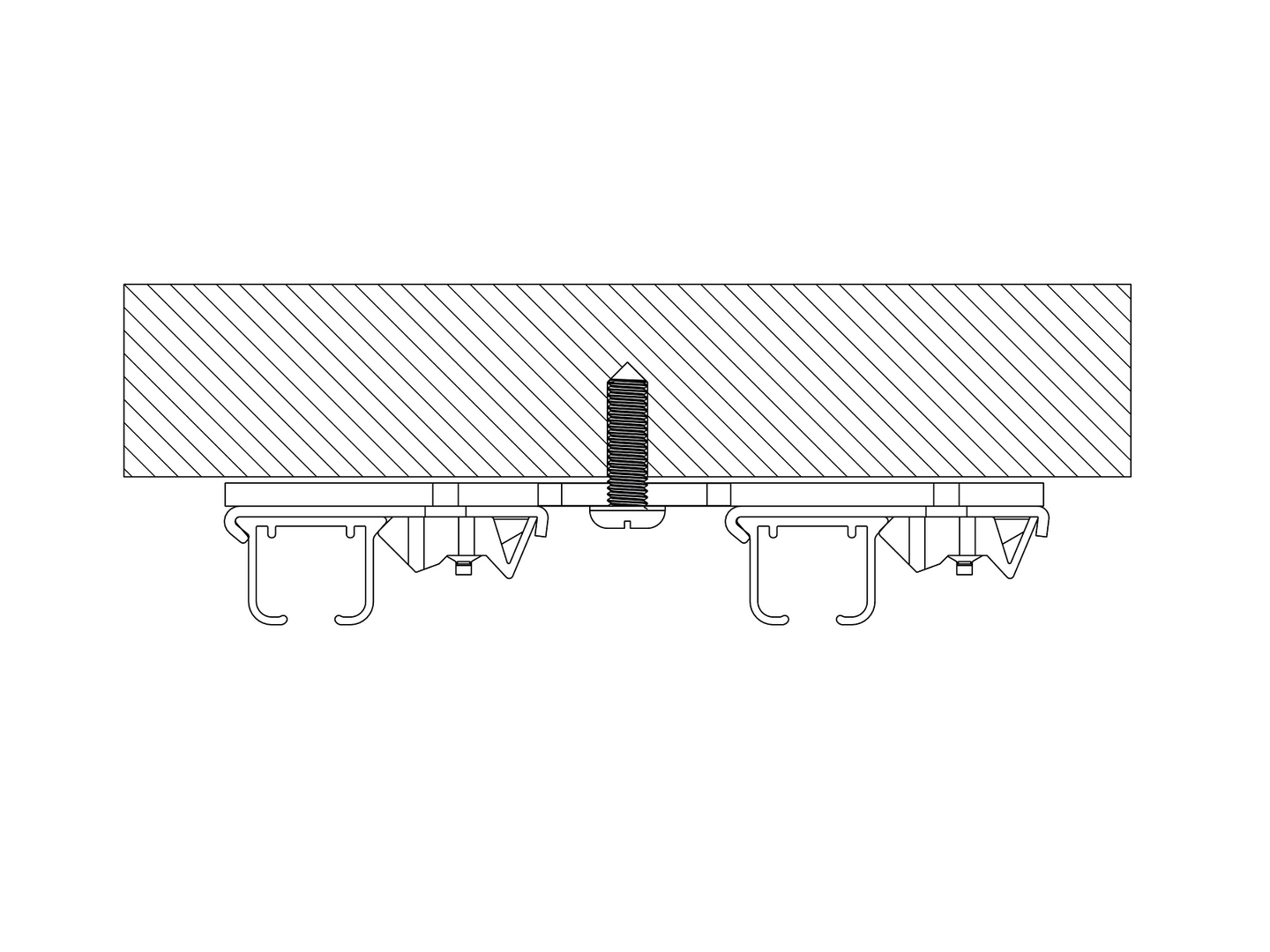 Karnisz podwójny D250 Mardom Decor – 250cm szyna sufitowa zasłony