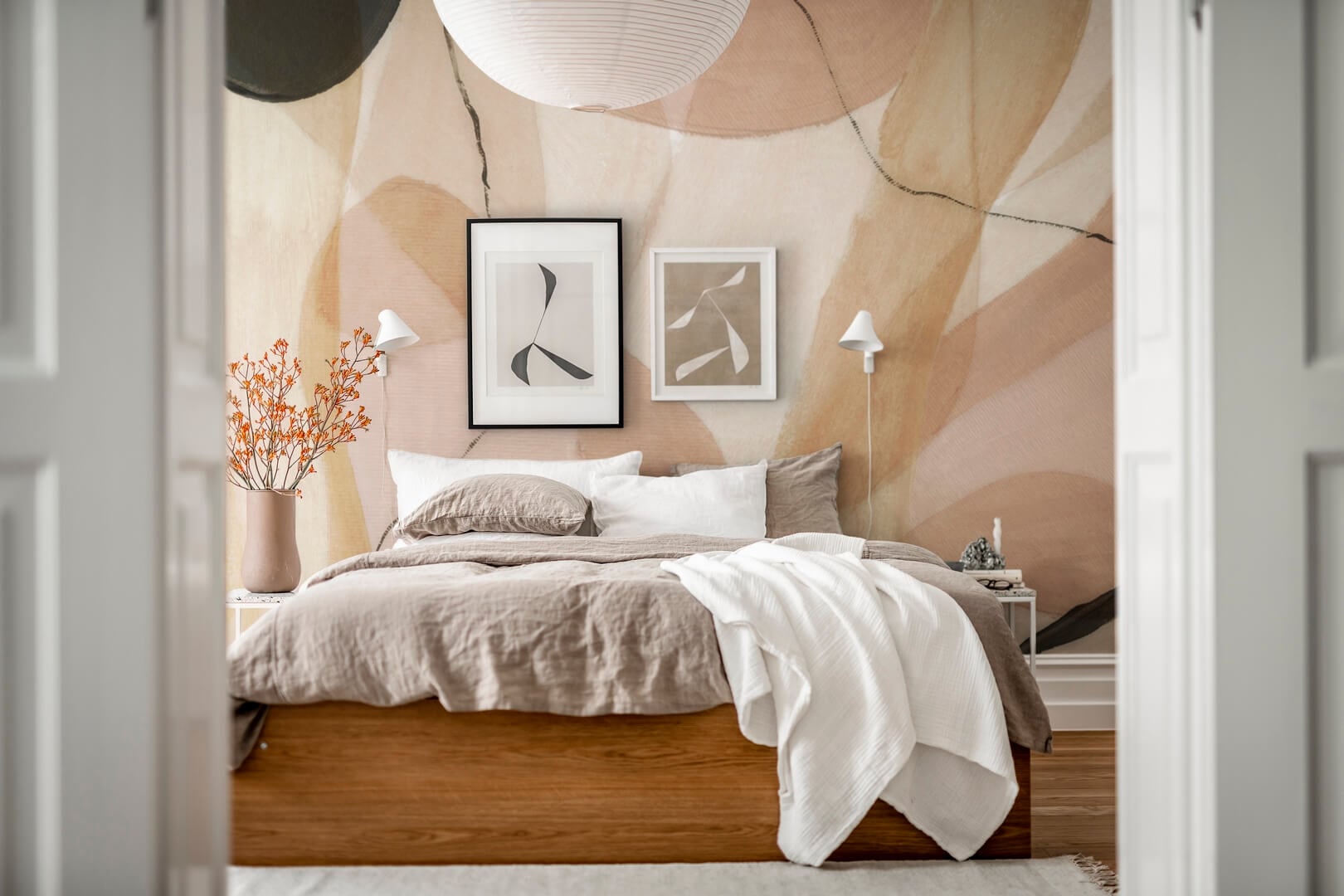 Fototapeta abstrakcyjna Rebel Walls R17021 Asana Dusty Pink Simplicity