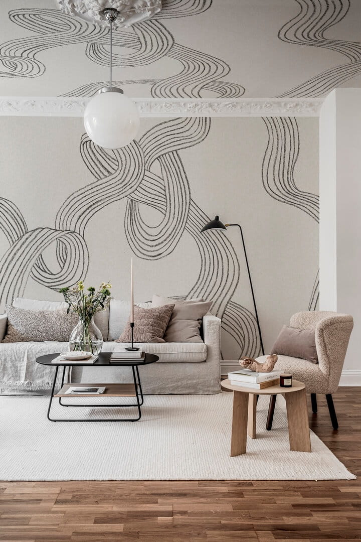Fototapeta linie Rebel Walls R18422 Stripes Graphite Simplicity