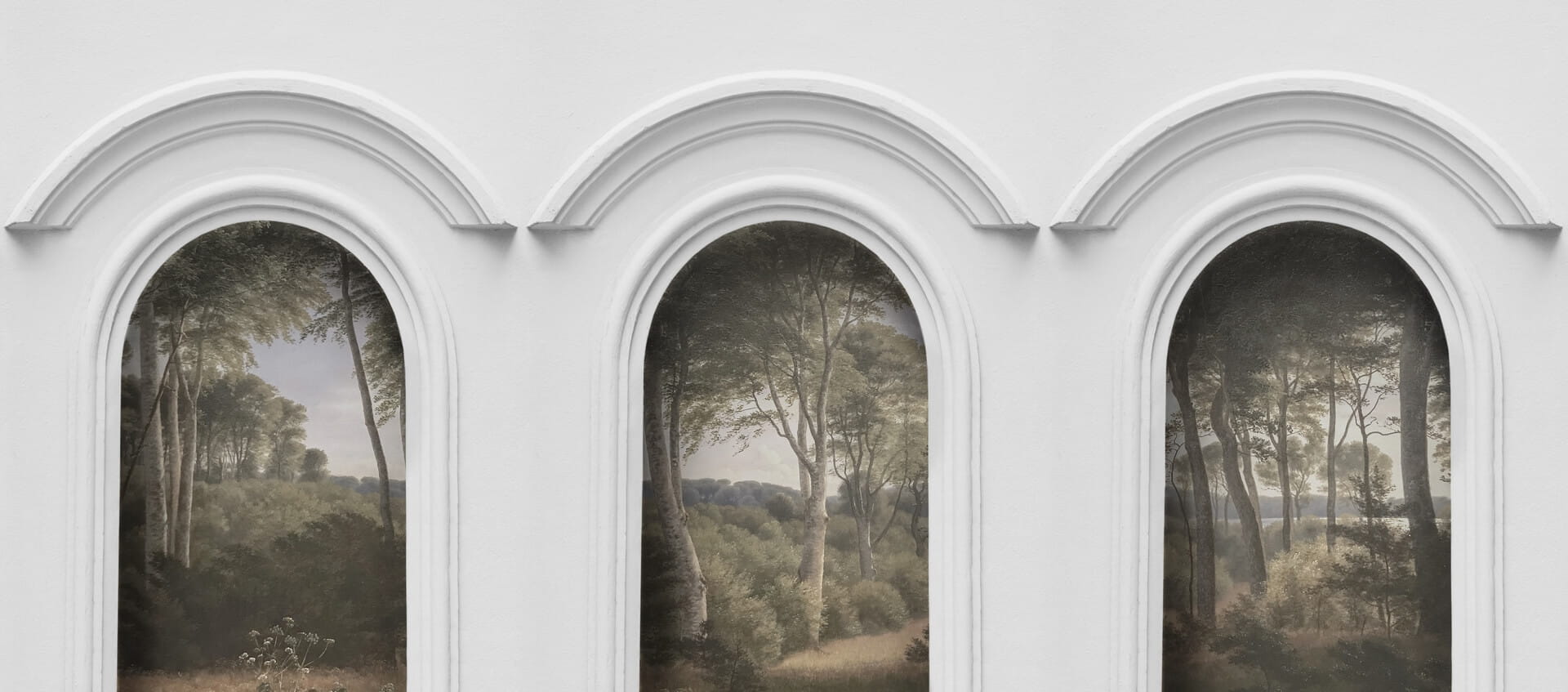 Fototapeta łuki i roślinność Rebel Walls R16301 Forest Vaults Scenery